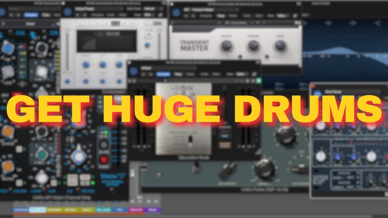 How to Make Drums Sound BIG & MASSIVE | Parallel Compression + UAD ...