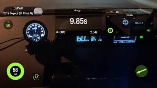 2017 Toyota Prius V 1/4 mile test run with QS2 VS OE Solenoid