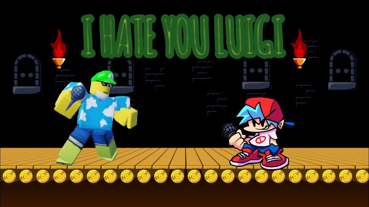 Roblox FNF Animation I HATE YOU Luigi Mod Mario Madness - YouTube