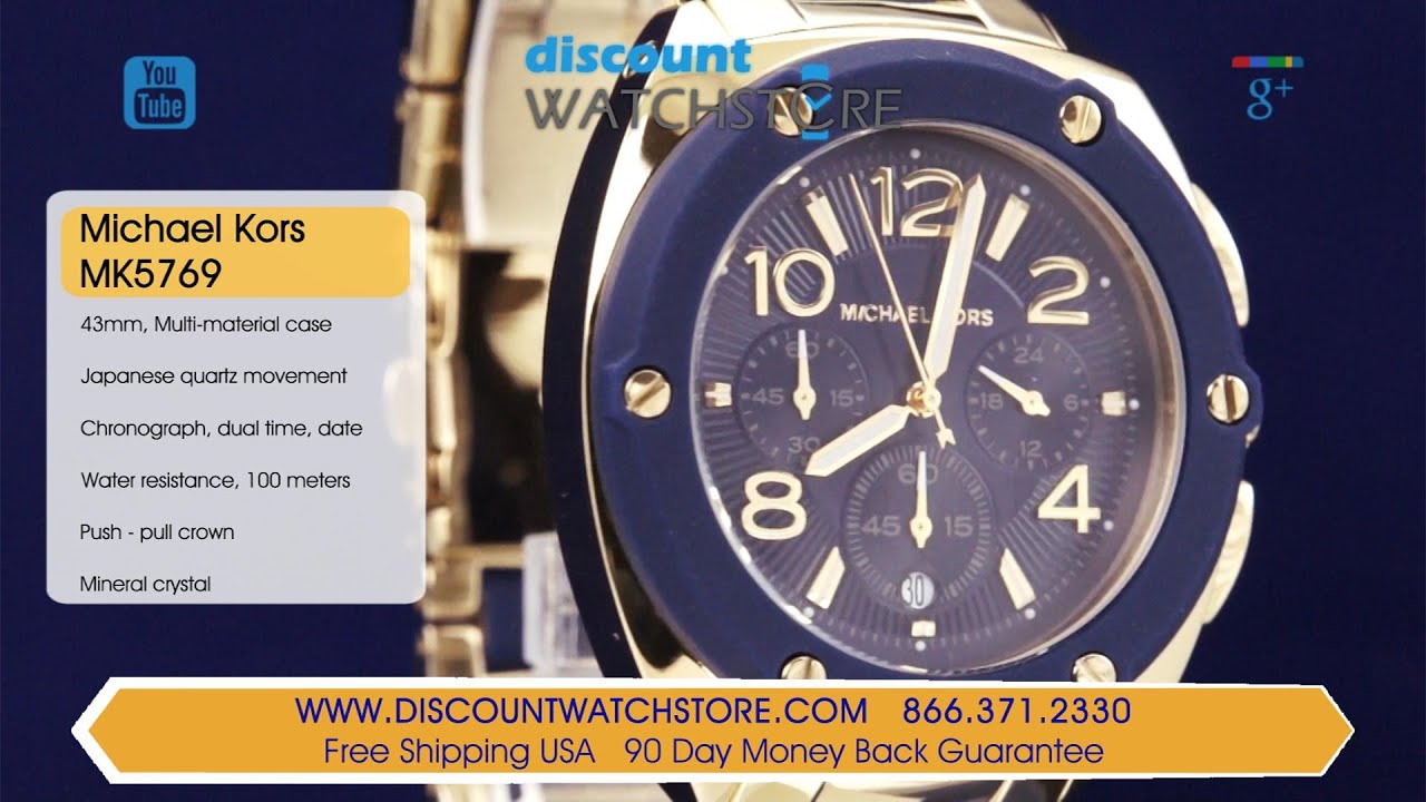 Michael Kors watch MK-5977 Women’s watch Navy Michael Kors Parker Multifunction Navy Leather Ladies Watch  main image 2