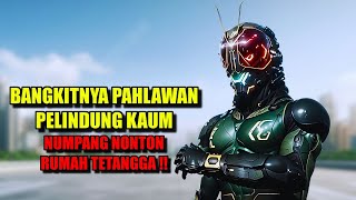 Lahirnya Pahlawan pembela kaum NUMPANG NONTON RUMAH TETANGGA, alur cerita satria baja hitam black rx