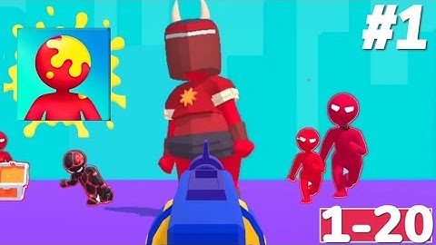 Color Strike Go Gameplay Walkthrough Level 1-10-20 iOS Android Noob vs Hack All Skins Unlocked