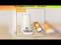 ROJECO Automatic Cat Feeder Pet Smart WiFi Cat Food Kibble Dispenser Remote Control Auto Feeder
