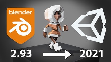 Animated Character from BLENDER 2.93 To UNITY 2021 with Correct Rotation