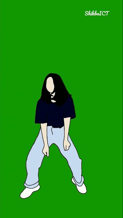 Girl dancing green screen animation video @ShikboICT #animation #cartoon #3d #shorts #dance #girl