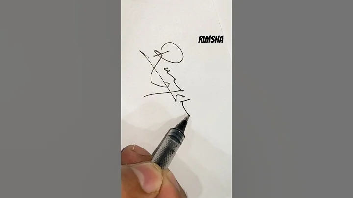 Signature style of Letter “R” #signaturestyle #howtodraw #handwritting #calligraphy #art #shorts