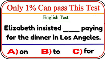 English Grammar Quiz Challenge🏆: Only 1% Can Pass This Grammar Test!