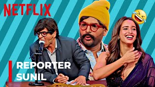 Sunil As Reporter Tripti Dimri Kapil Sharma Tgiks Netflix Shorts