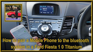 How to pair a Mobile Phone to the bluetooth system in a Ford Fiesta 1 0 Titanium