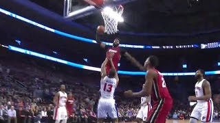 James Johnson DESTROYS Marcus Morris | Heat vs Pistons | 3/28/17