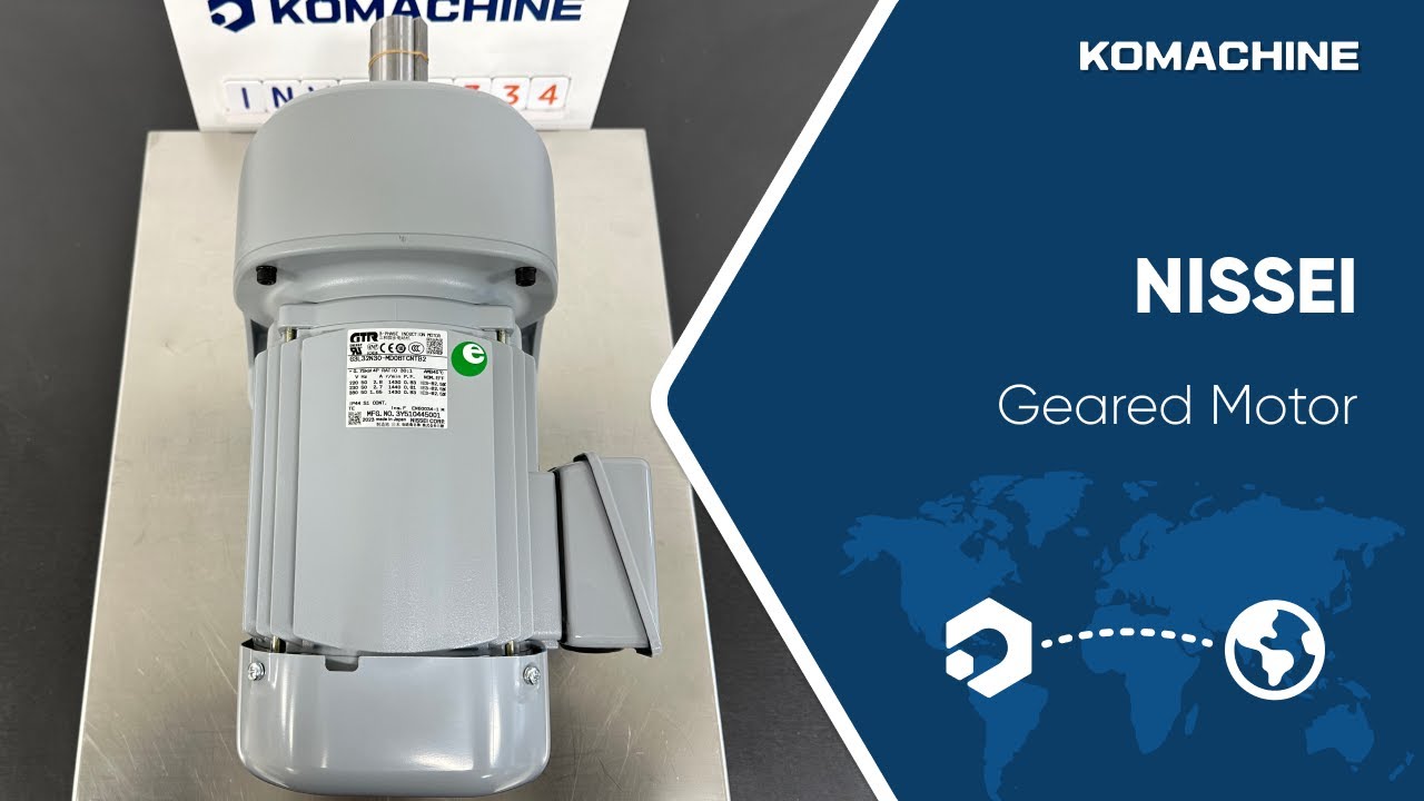 NISSEI / Geared Motor (G3L32N30-MD08TCNTB2) / INV-04334 - YouTube