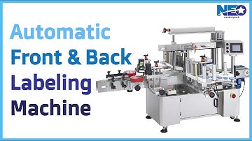 Automatic Front and Back Labeling Machine ｜square bottle sticker labeling machine |Neostarpack