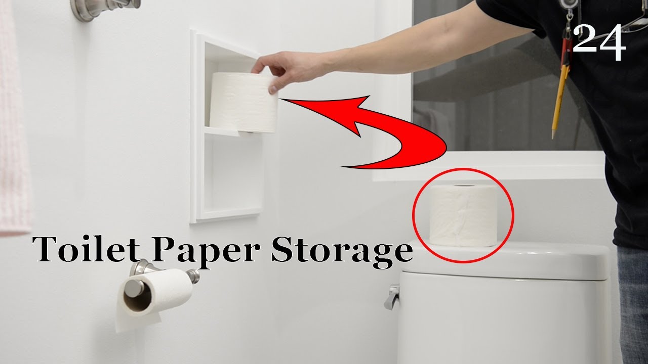 How to Make and Install a Recessed Toilet Paper Storage
