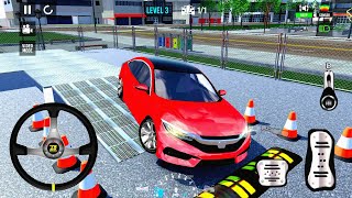 Driving and Hard Parking Civic Car in Car Parking 3D #2nd gameplay || android game screenshot 5