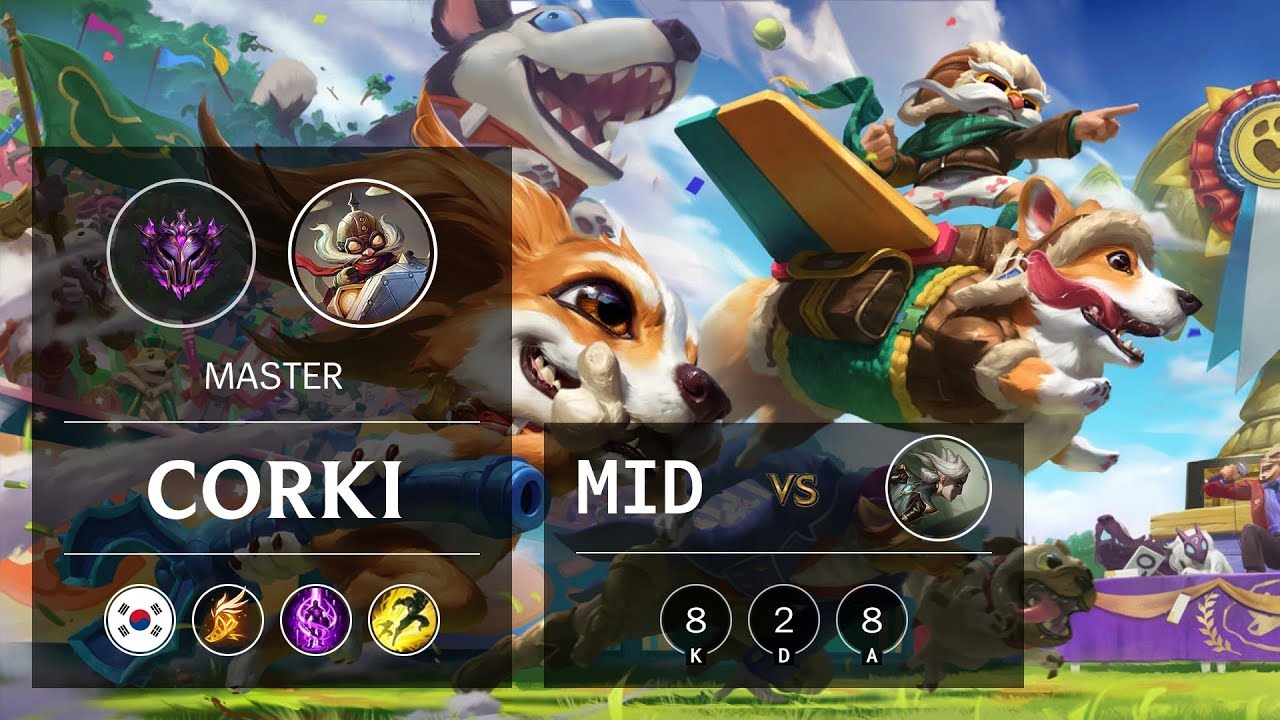 Corki Mid vs Camille - KR Master Patch 9.14