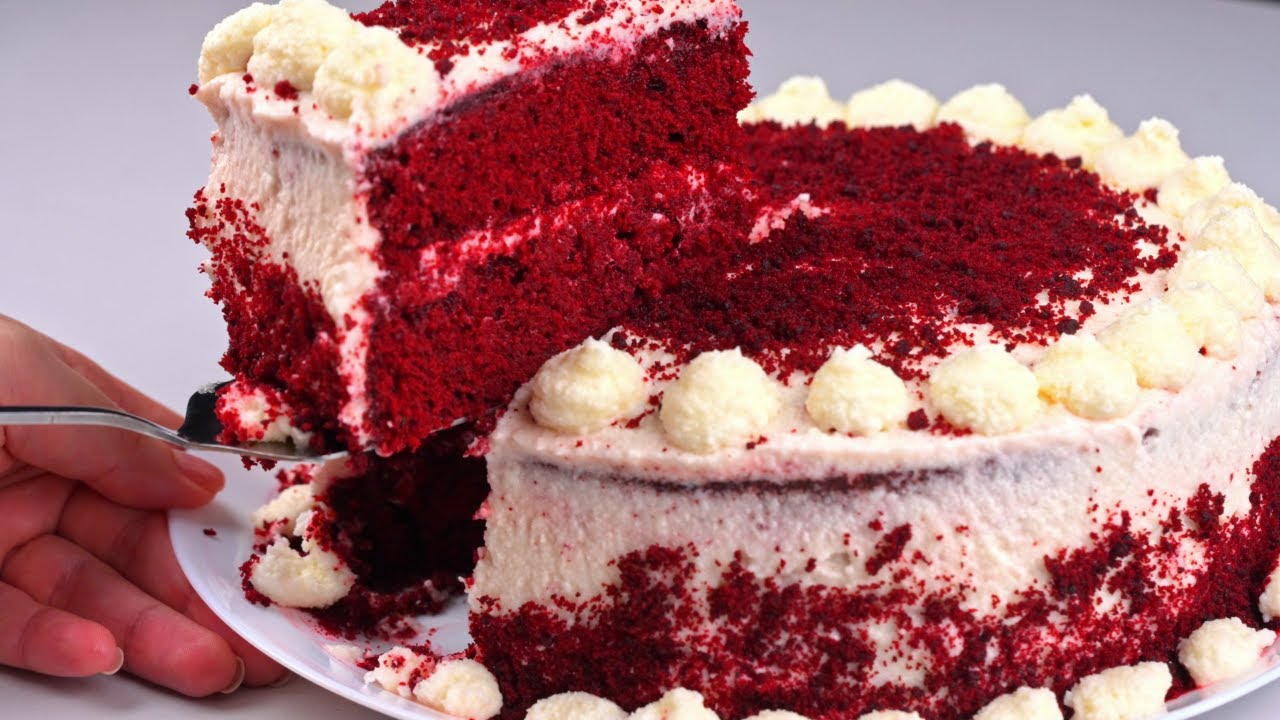Red Velvet Cake Recipe with Homemade Cream Cheese Frosting! | Moist & Creamy Classic | 4K