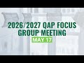 Nifa 20262027 qap focus group  may 17th