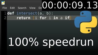 Python programmer vs C programmer (speedrun)