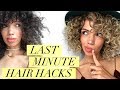 RUNNING LATE HAIR HACKS | 4 EASY LOOKS