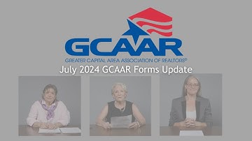 GCAAR July 2024 Forms 1301, 1302, 1306 & 1339 updates