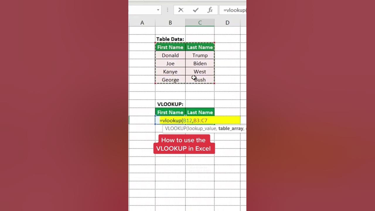 How to use VLOOKUP in Excel! #excel