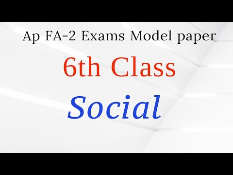 6th class social paper essay 2