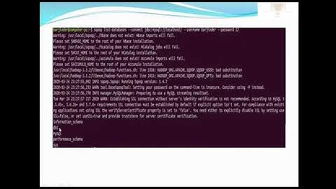 APACHE SQOOP LIST DATABASES AND LIST TABLES