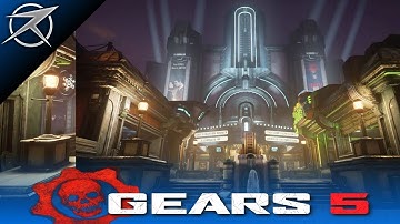 GEARS 5 MULTIPLAYER - "DISTRICT" MULTIPLAYER MAP GAMEPLAY (GEARS 5 District Map Flythrough)