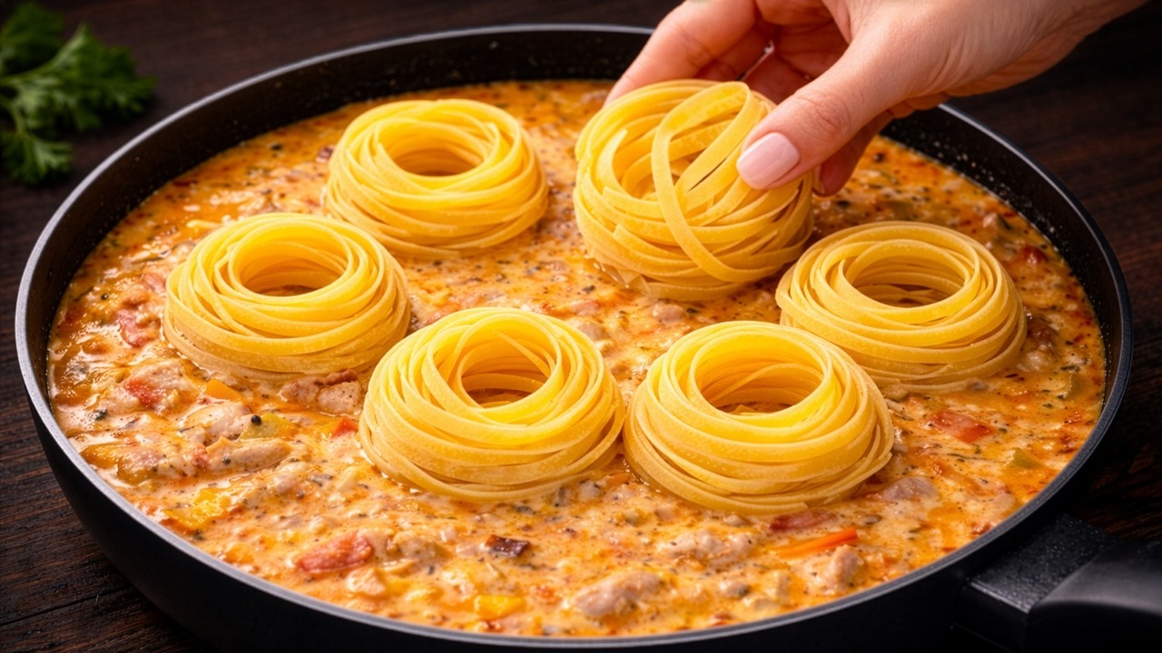 The most delicious pasta you've ever tasted! An incredibly tasty dinner in 15 minutes!