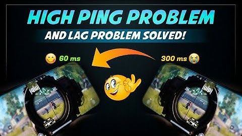 Fix High ping problem in pubg by this secret trick || pubg mobile lag problem solved