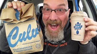 Culver's Deluxe Butter Burger  Chocolate Shake & Frozen Custard