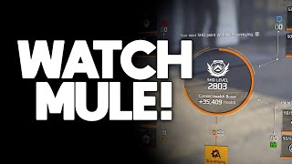 The Division 2 - How to Make a Watch Mule for Unlimited Resources (High Watch Level Required!)