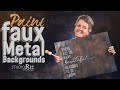 How to Paint a Faux Metal Background with StudioR12 | Stencil Basics for Wood Signs | DIY Home Decor