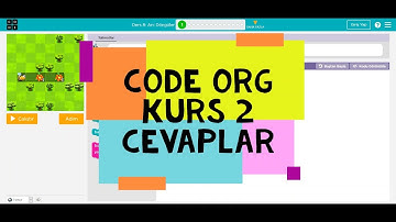 Code Org Kurs 2 Cevapları Dersler 11 den 19 a kadar Çözümleri - Code.org Course 2 Lesson 11 to 19