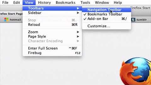 How to Add the Address Bar to Mozilla Firefox
