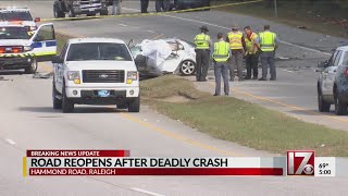 Road reopens after deadly crash
