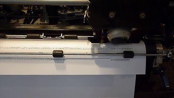 IBM 1130 Printer - printing test