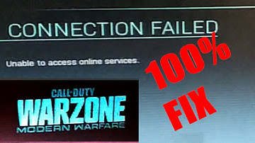 WARZONE unable to access online services FIX