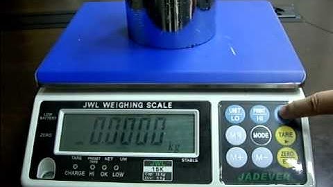 JWL single point calibration