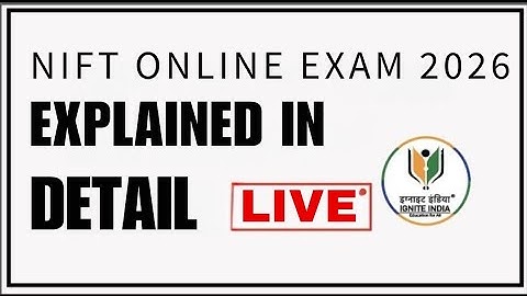 NIFT Online Exam Pattern 2026 Explained | NID UCEED NATA Coaching by Ignite India | Design Entrance|