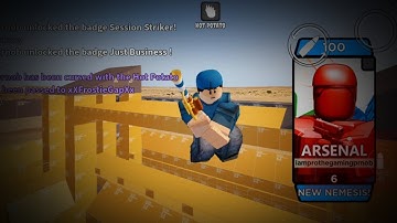 my aim against a hacker (roblox arsenal)