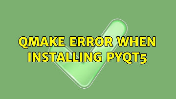 qmake error when installing PyQt5