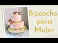 Como decorar un bizcocho para mujer de 2 pisos en #merengueitaliano