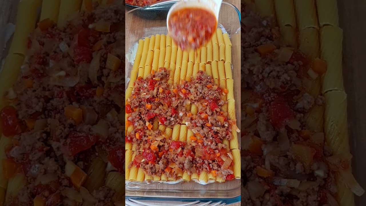 En lezzetli makarna tarifi 👌Pasta recipe 🙋‍♀️ #shorts #delicious #lazanya #recipes #food