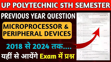 MICROPROCESSOR & PERIPHERAL DEVICES | MOST IMPORTANT QUESTIONS 2025 | PREVIOUS YEAR QUESTIONS