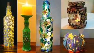 5 Diwali Decorations ideas /Bottle Art