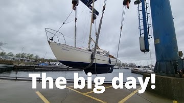 Sailing Silverwind - Part 8 - Launch the sailboat into the water!