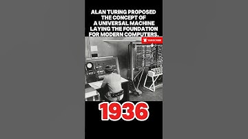 How Alan Turing Invented Modern Computers in 1936 | Tech History Short #computer #history #shorts