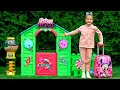 Ksysha chooses houses with secret rooms and Other funny kids stories Ksysha Kids TV