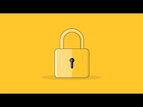 Adobe Illustrator Beginner Tutorial - How to Create Padlock Flat Illustration
